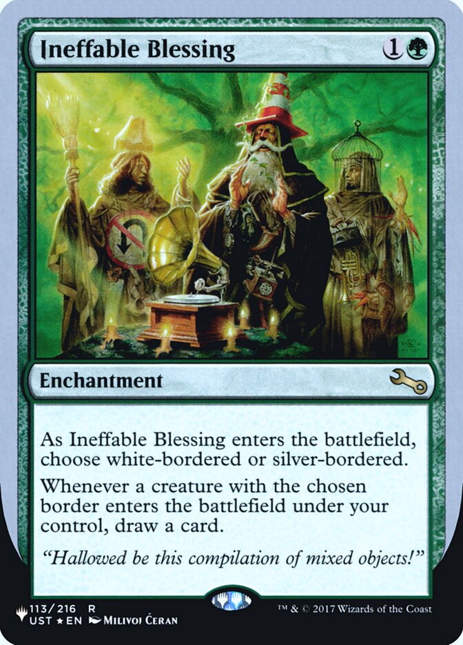 Ineffable Blessing (Bordered) (Unfinity Foil Edition) [The List] | RetroPlay Games