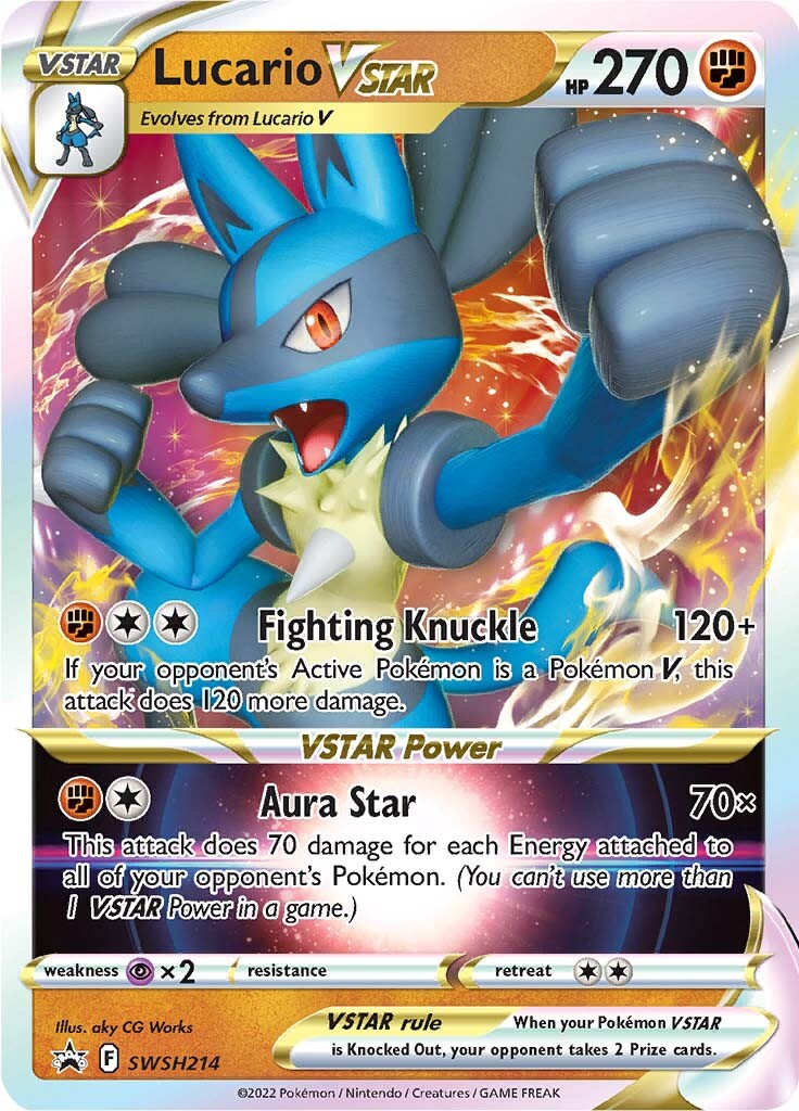 Lucario VSTAR (SWSH214) (Jumbo Card) [Sword & Shield: Black Star Promos] | RetroPlay Games