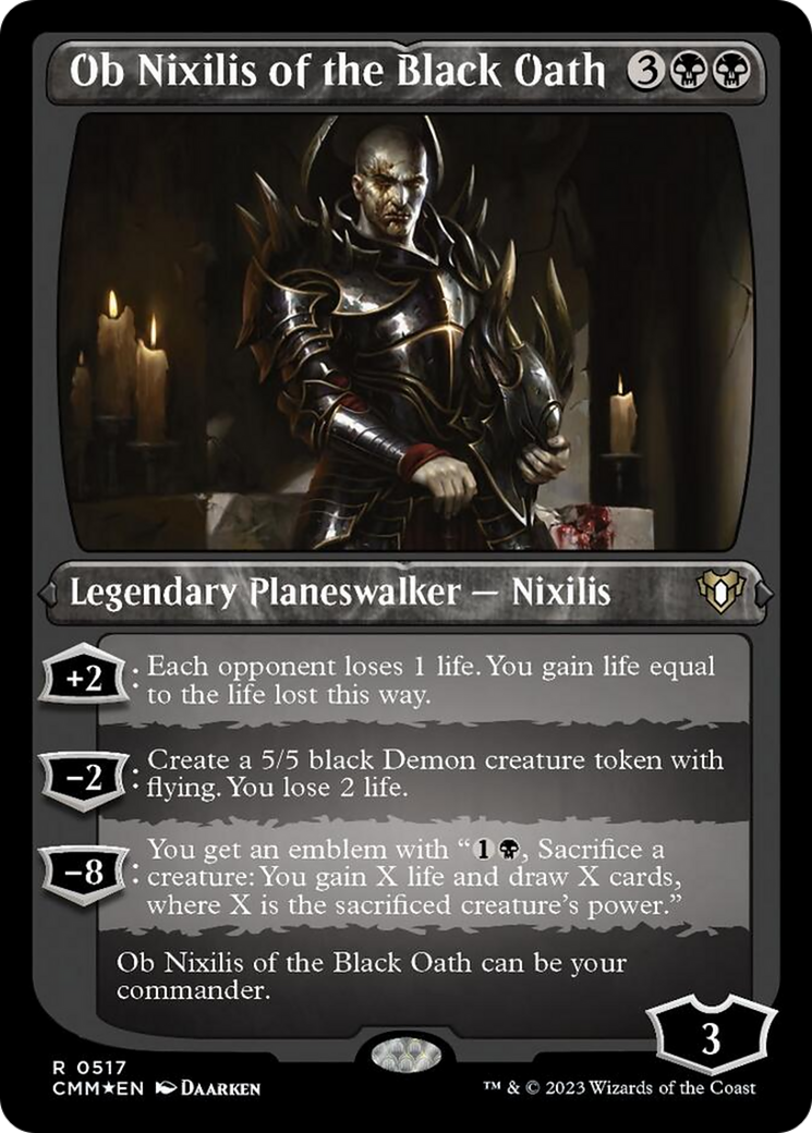 Ob Nixilis of the Black Oath (Foil Etched) [Commander Masters] | RetroPlay Games