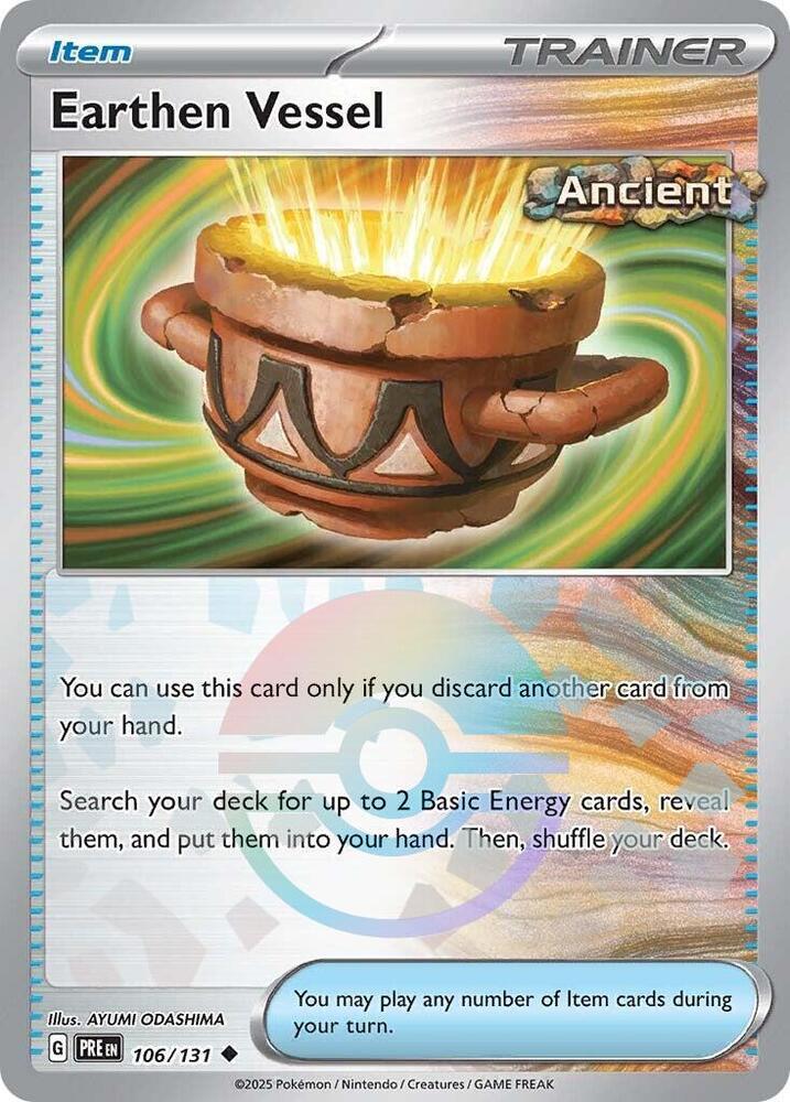 Earthen Vessel (106/131) (Poke Ball Pattern) [Scarlet & Violet: Prismatic Evolutions] | RetroPlay Games