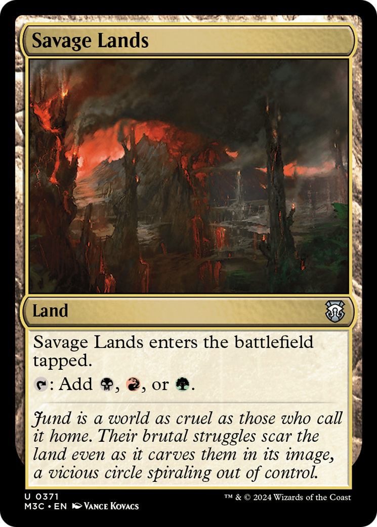 Savage Lands (Ripple Foil) [Modern Horizons 3 Commander] | RetroPlay Games