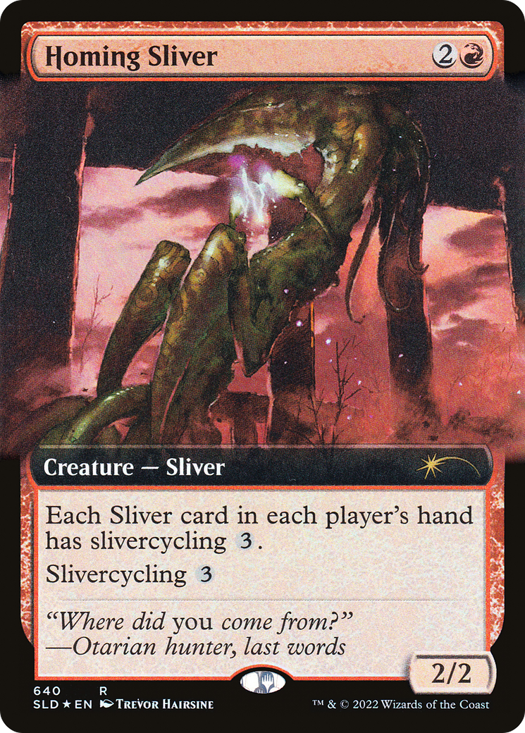 Homing Sliver (Extended Art) [Secret Lair Drop Promos] | RetroPlay Games