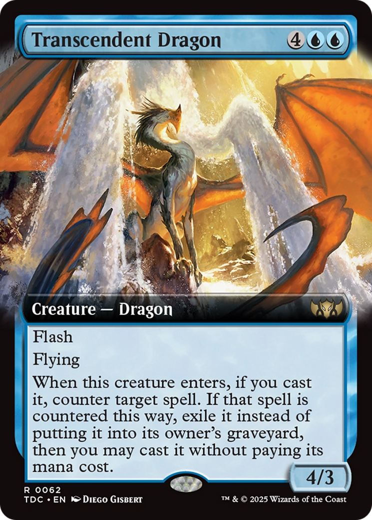 Transcendent Dragon (Extended Art) [Tarkir: Dragonstorm Commander] | RetroPlay Games