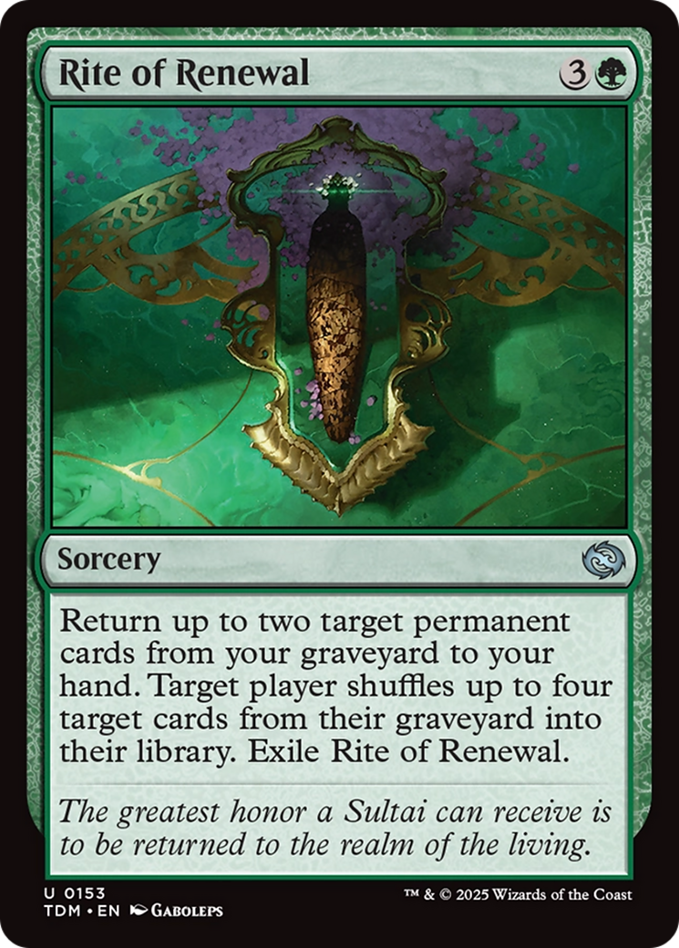 Rite of Renewal [Tarkir: Dragonstorm] | RetroPlay Games