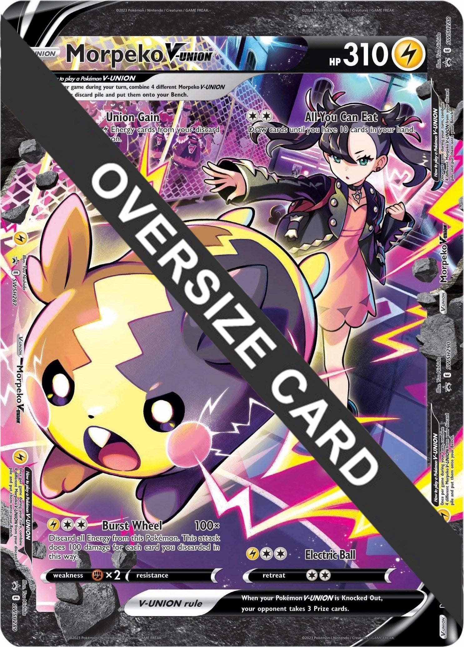 Morpeko V-UNION (SWSH287-290) (Jumbo Card) [Sword & Shield: Black Star Promos] | RetroPlay Games