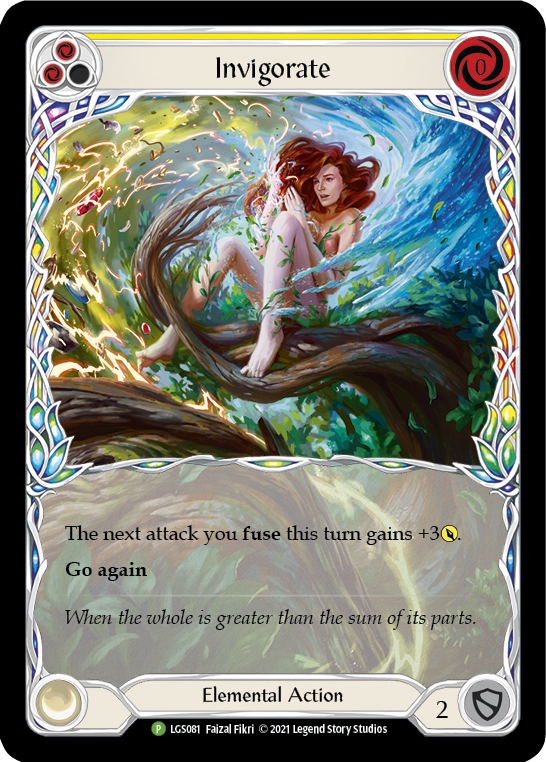 Invigorate (Yellow) [LGS081] (Promo)  Rainbow Foil | RetroPlay Games