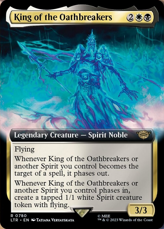 King of the Oathbreakers (Extended Art) (Surge Foil) [The Lord of the Rings: Tales of Middle-Earth] | RetroPlay Games