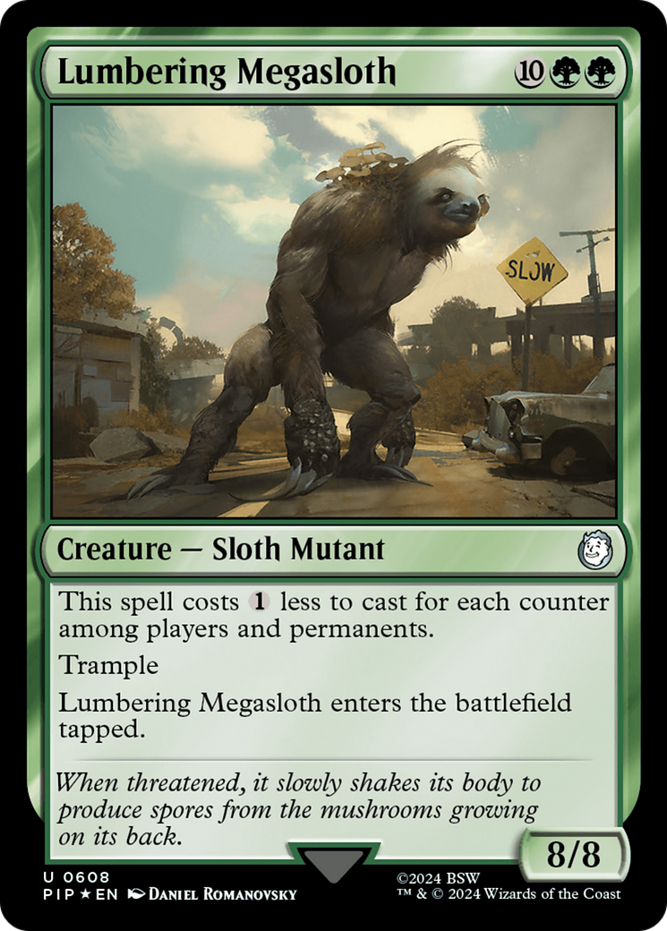 Lumbering Megasloth (Surge Foil) [Fallout] | RetroPlay Games