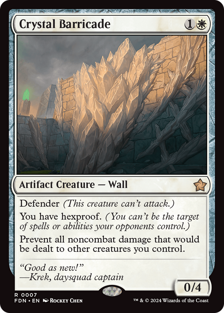 Crystal Barricade [Foundations] | RetroPlay Games