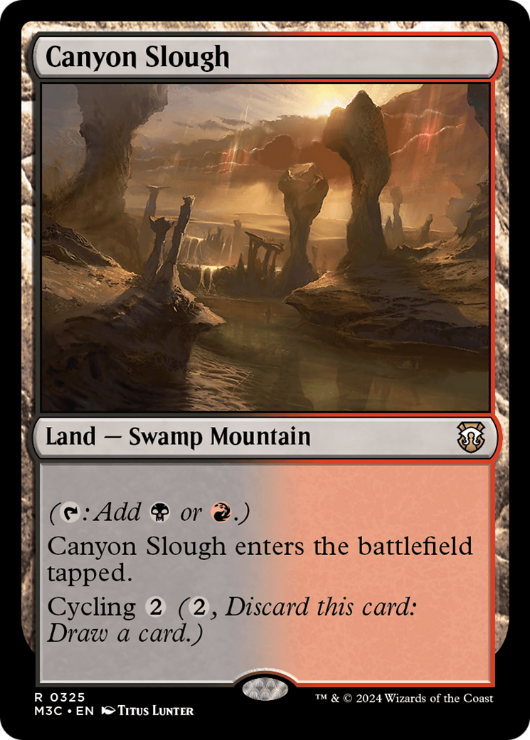 Canyon Slough (Ripple Foil) [Modern Horizons 3 Commander] | RetroPlay Games