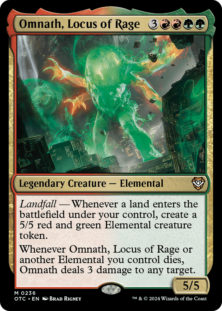 Omnath, Locus of Rage [Outlaws of Thunder Junction Commander] | RetroPlay Games