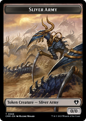 Sliver Army // Sliver Double-Sided Token [Commander Masters Tokens] | RetroPlay Games