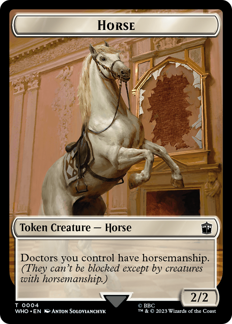 Horse // Food (0026) Double-Sided Token [Doctor Who Tokens] | RetroPlay Games