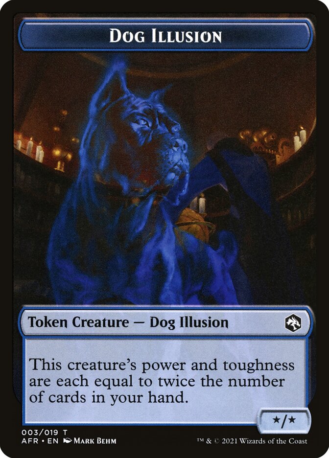 Angel // Dog Illusion Double-Sided Token [Dungeons & Dragons: Adventures in the Forgotten Realms Tokens] | RetroPlay Games