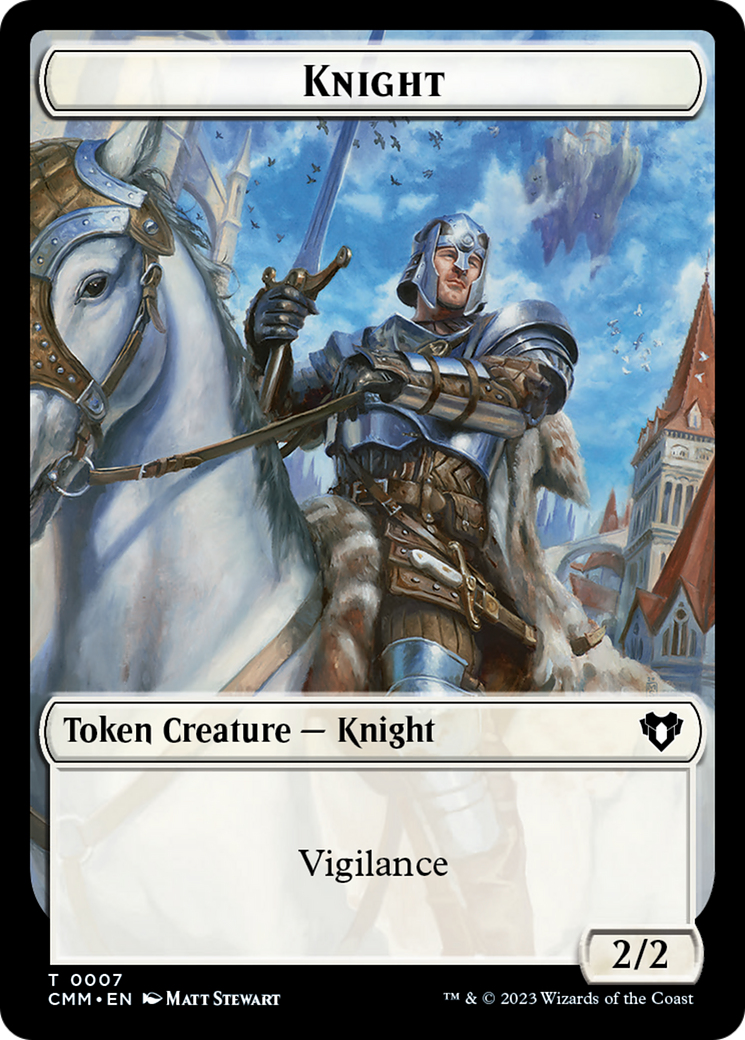 Human Soldier // Knight Double-Sided Token [Commander Masters Tokens] | RetroPlay Games