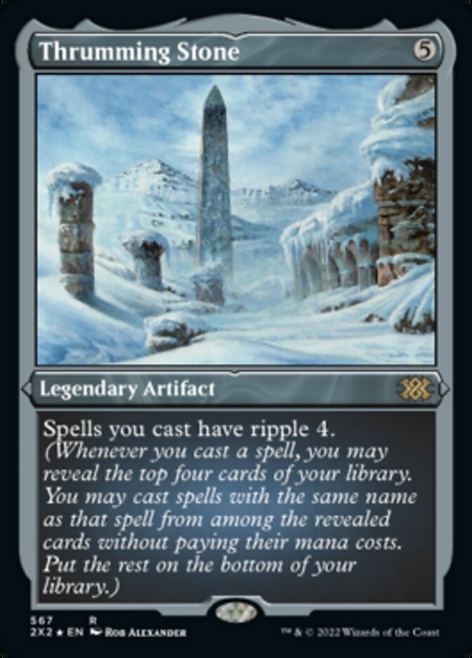Thrumming Stone (Foil Etched) [Double Masters 2022] | RetroPlay Games