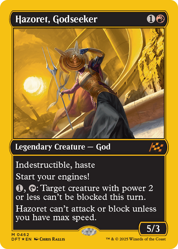 Hazoret, Godseeker (First-Place Foil) [Aetherdrift] | RetroPlay Games