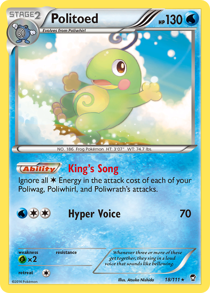 Politoed (18/111) [XY: Furious Fists] | RetroPlay Games