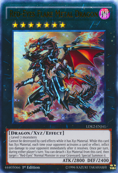 Red-Eyes Flare Metal Dragon [LDK2-ENJ41] Ultra Rare | RetroPlay Games