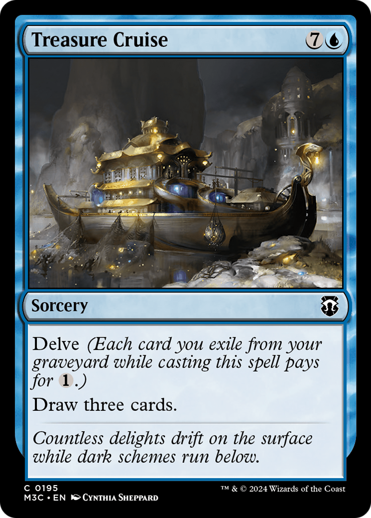 Treasure Cruise (Ripple Foil) [Modern Horizons 3 Commander] | RetroPlay Games