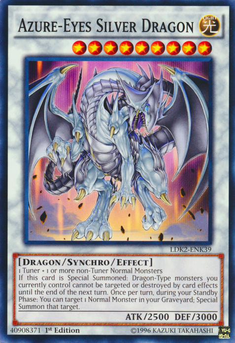 Azure-Eyes Silver Dragon [LDK2-ENK39] Common | RetroPlay Games