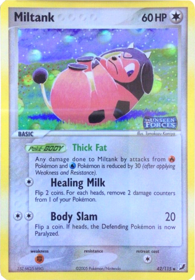 Miltank (42/115) (Stamped) [EX: Unseen Forces] | RetroPlay Games