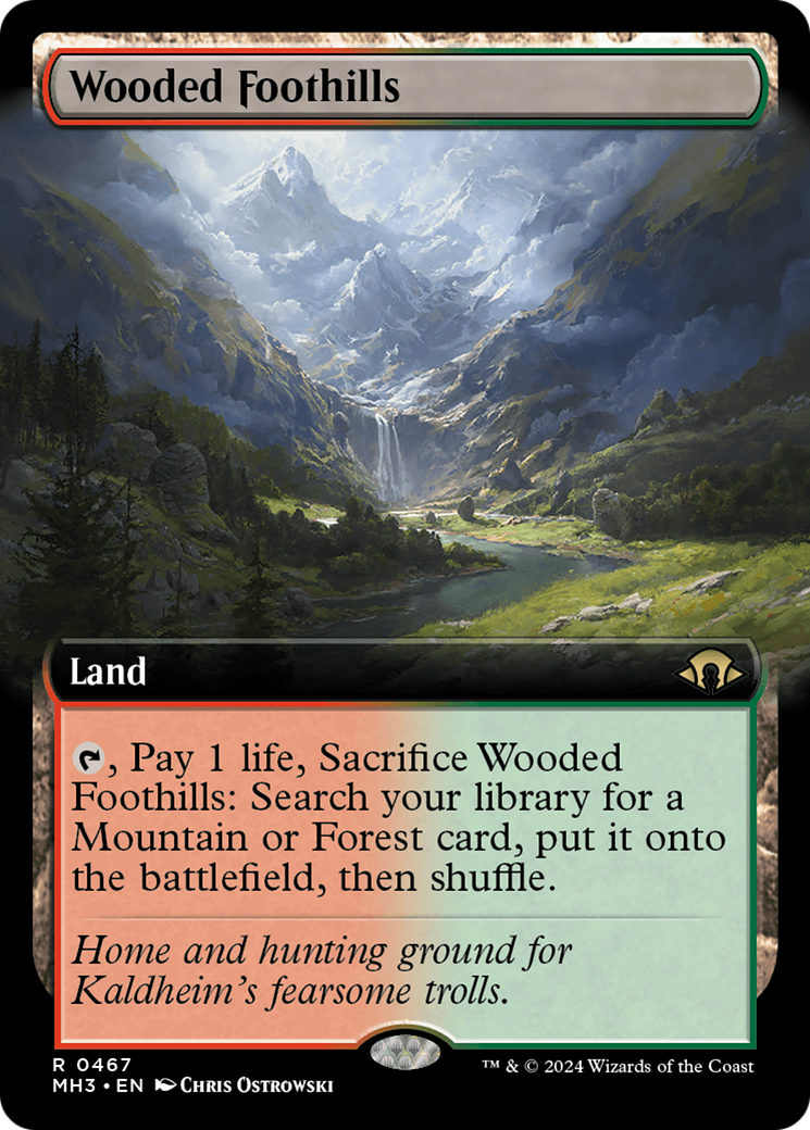 Wooded Foothills (Extended Art) [Modern Horizons 3] | RetroPlay Games