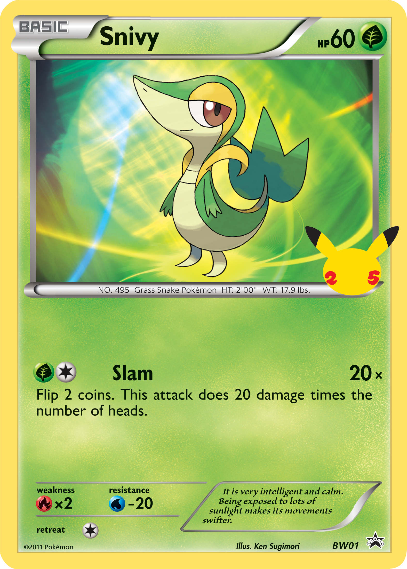 Snivy (BW01) (Jumbo Card) [First Partner Pack] | RetroPlay Games