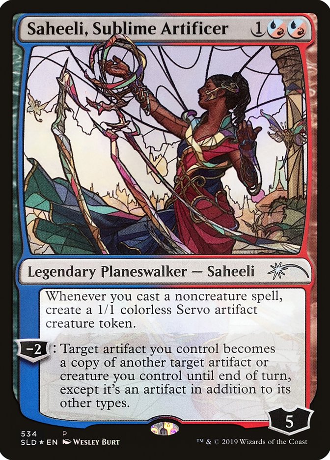 Saheeli, Sublime Artificer (Stained Glass) [Secret Lair Drop Promos] | RetroPlay Games