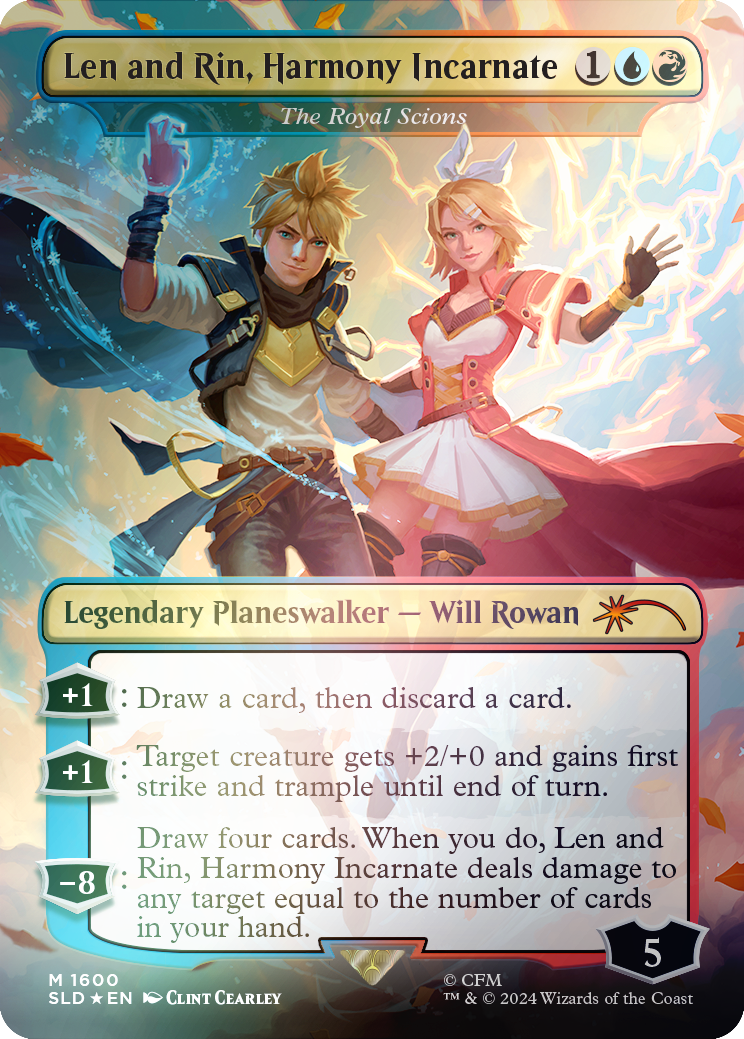 Len and Rin, Harmony Incarnate - The Royal Scions (Rainbow Foil) [Secret Lair Drop Series] | RetroPlay Games