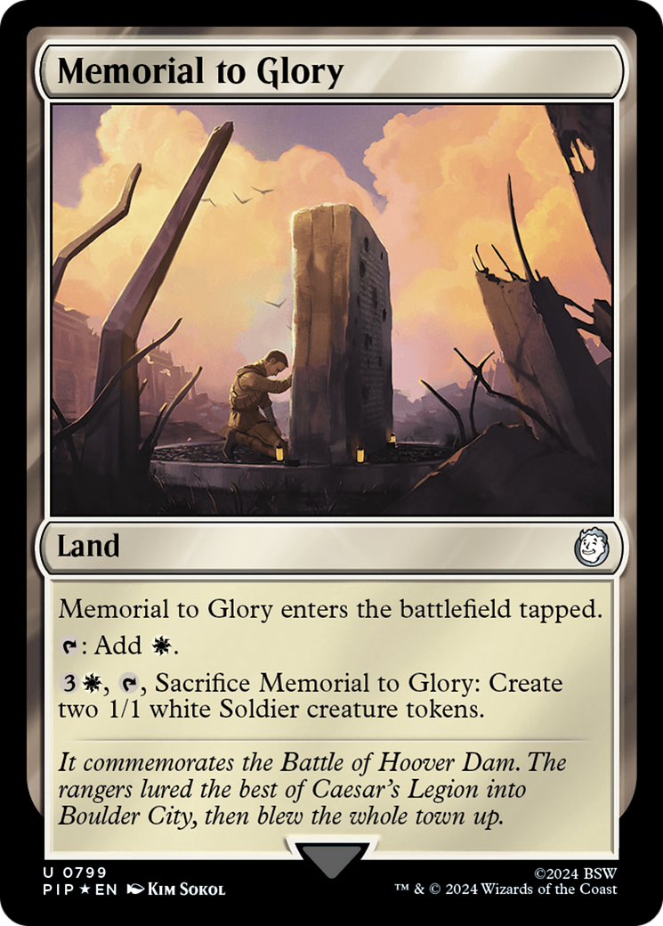 Memorial to Glory (Surge Foil) [Fallout] | RetroPlay Games