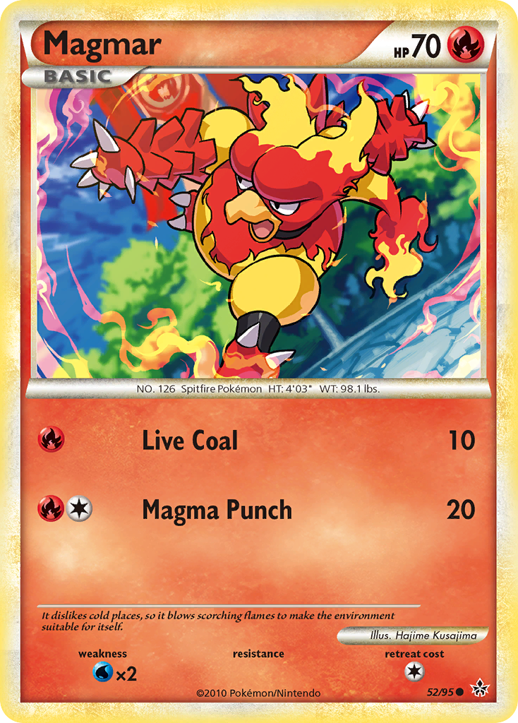 Magmar (52/95) [HeartGold & SoulSilver: Unleashed] | RetroPlay Games