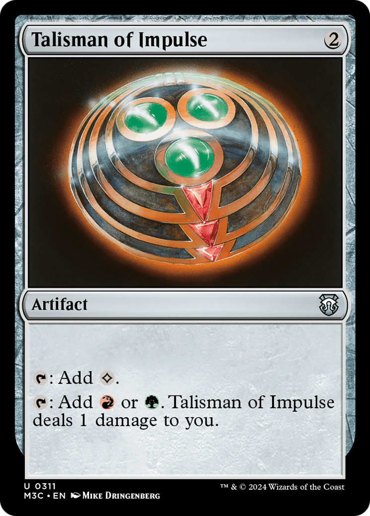 Talisman of Impulse (Ripple Foil) [Modern Horizons 3 Commander] | RetroPlay Games