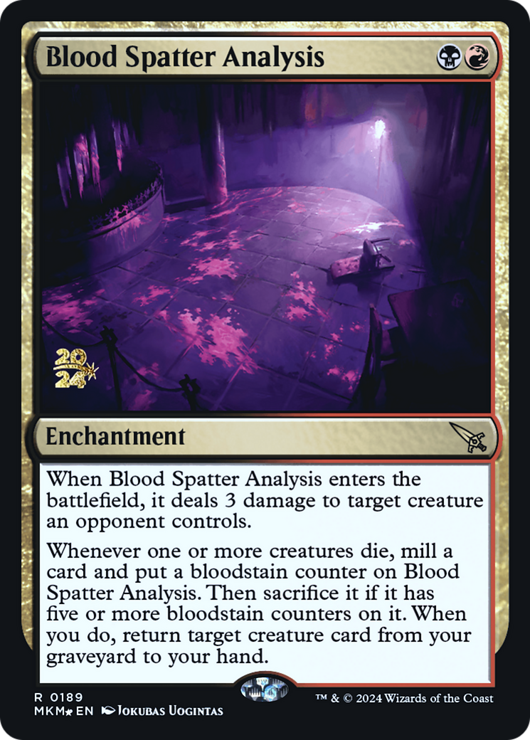 Blood Spatter Analysis [Murders at Karlov Manor Prerelease Promos] | RetroPlay Games