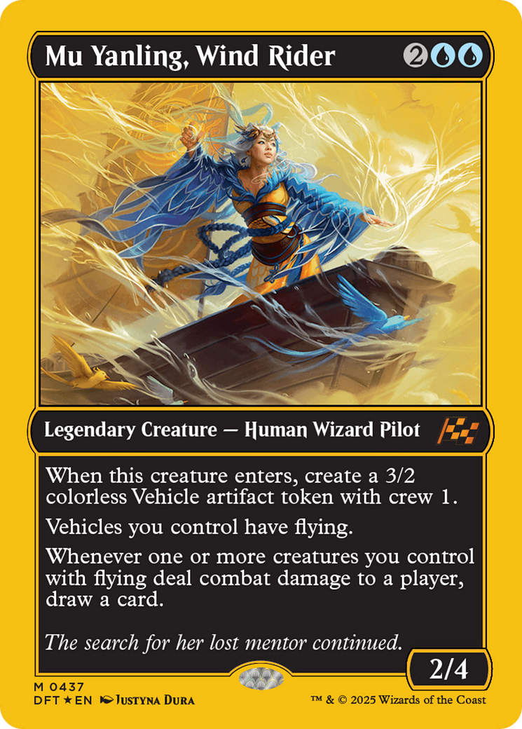 Mu Yanling, Wind Rider (First-Place Foil) [Aetherdrift] | RetroPlay Games