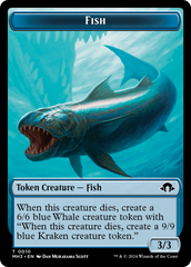 Eldrazi Spawn // Fish Double-Sided Token [Modern Horizons 3 Tokens] | RetroPlay Games