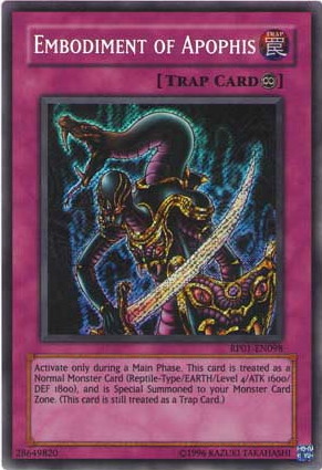 Embodiment of Apophis [RP01-EN098] Secret Rare | RetroPlay Games