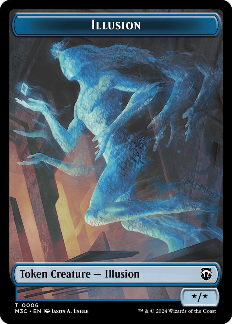 Illusion (Ripple Foil) // Servo Double-Sided Token [Modern Horizons 3 Commander Tokens] | RetroPlay Games