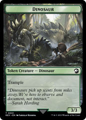 Gnome // Dinosaur (0001) Double-Sided Token [The Lost Caverns of Ixalan Tokens] | RetroPlay Games