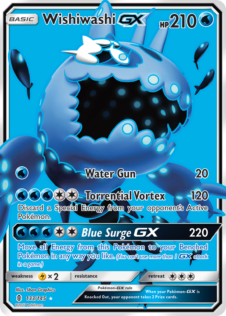 Wishiwashi GX (133/145) [Sun & Moon: Guardians Rising] | RetroPlay Games