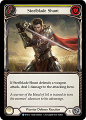 Steelblade Shunt (Yellow) [U-WTR127] (Welcome to Rathe Unlimited)  Unlimited Rainbow Foil | RetroPlay Games