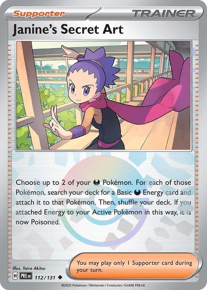 Janine's Secret Art (112/131) (Poke Ball Pattern) [Scarlet & Violet: Prismatic Evolutions] | RetroPlay Games