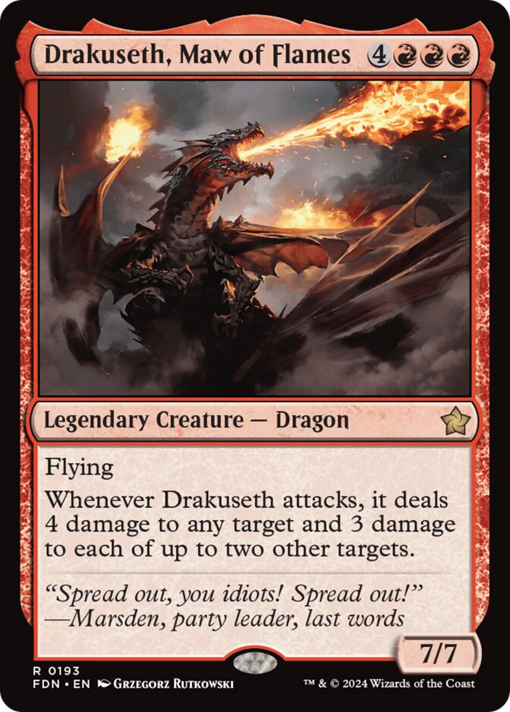 Drakuseth, Maw of Flames [Foundations] | RetroPlay Games