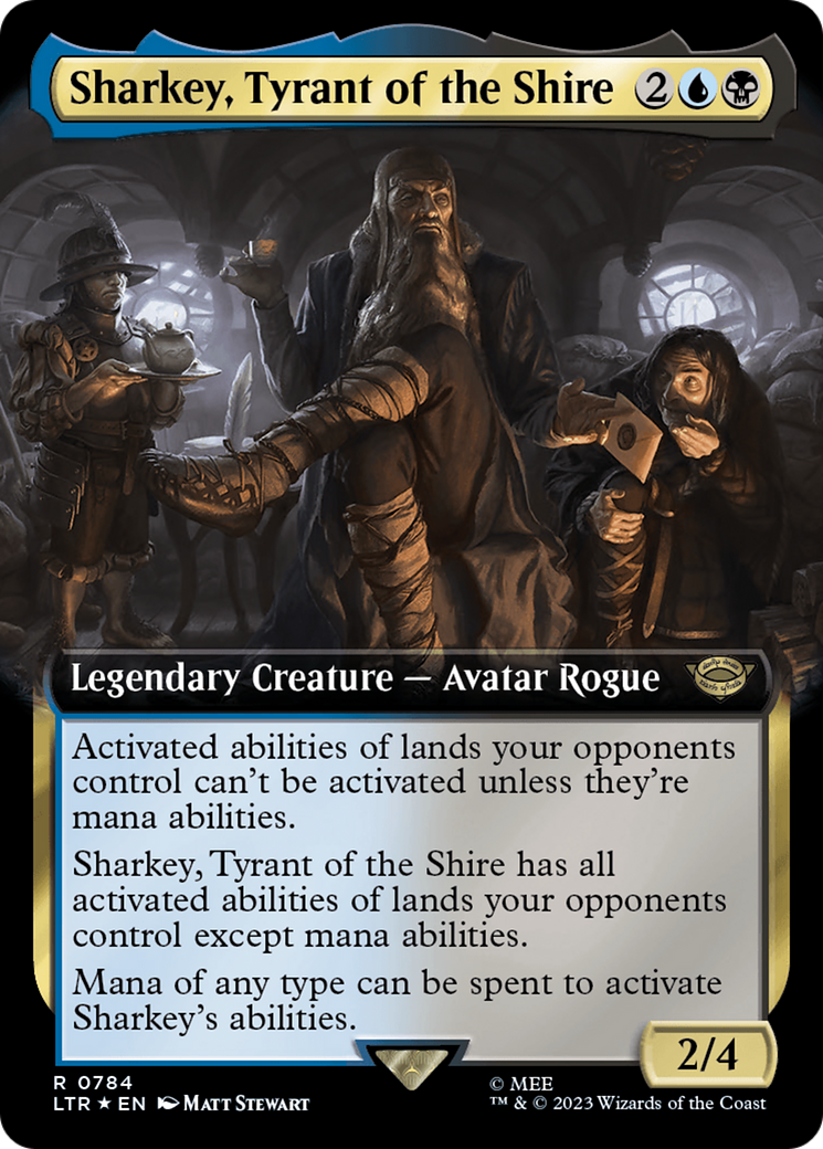 Sharkey, Tyrant of the Shire (Extended Art) (Surge Foil) [The Lord of the Rings: Tales of Middle-Earth] | RetroPlay Games