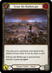 Scour the Battlescape (Yellow) [U-WTR195] (Welcome to Rathe Unlimited)  Unlimited Rainbow Foil | RetroPlay Games