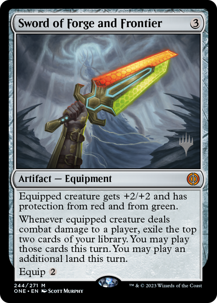 Sword of Forge and Frontier (Promo Pack) [Phyrexia: All Will Be One Promos] | RetroPlay Games
