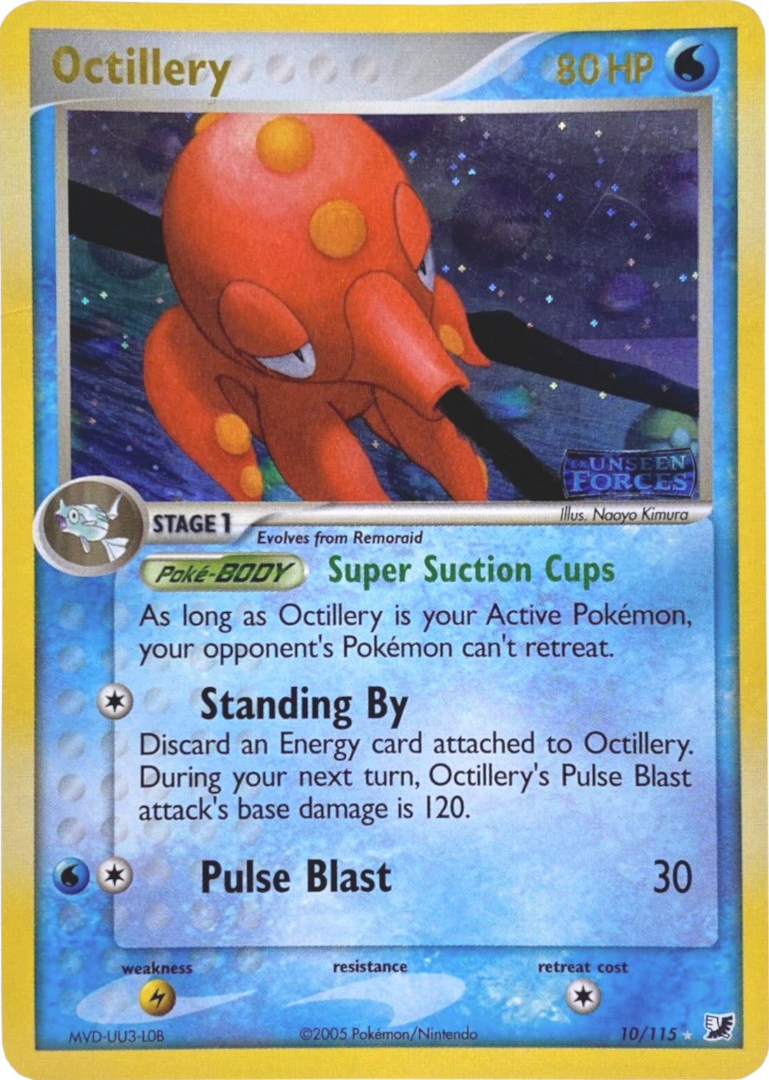 Octillery (10/115) (Stamped) [EX: Unseen Forces] | RetroPlay Games