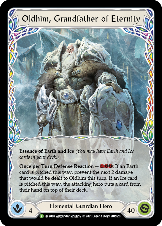 Oldhim, Grandfather of Eternity [HER048] (Promo)  Rainbow Foil | RetroPlay Games