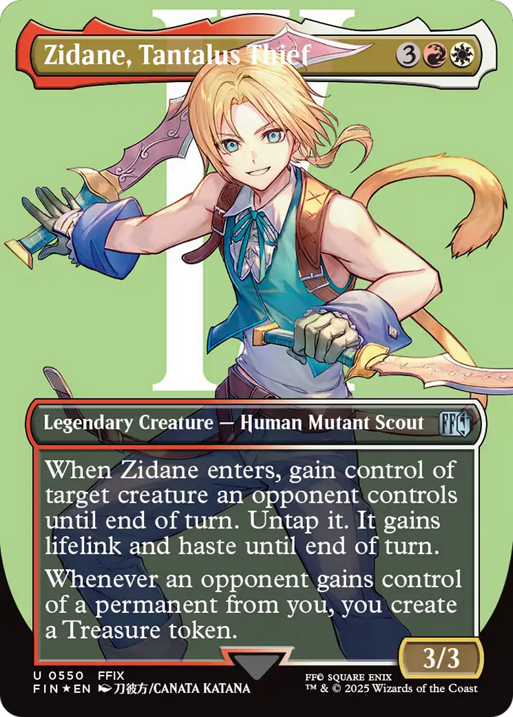 Zidane, Tantalus Thief (Borderless) (Surge Foil) [FINAL FANTASY] | RetroPlay Games
