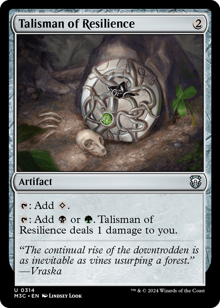 Talisman of Resilience (Ripple Foil) [Modern Horizons 3 Commander] | RetroPlay Games